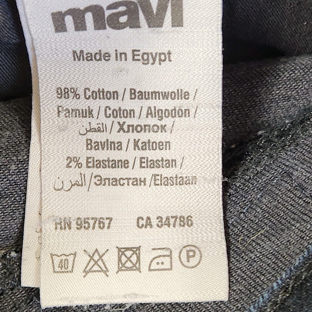 Mavi Jeans Mens 32x30 Zach Straight Leg Faded Stretch Flex Denim Pants Dark Blue - Picture 11 of 16